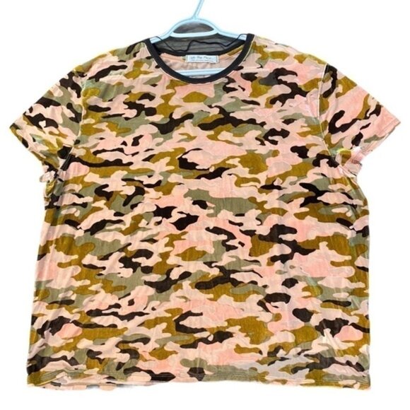 Free People We The Free Camouflage T Shirt size L - Picture 3 of 3